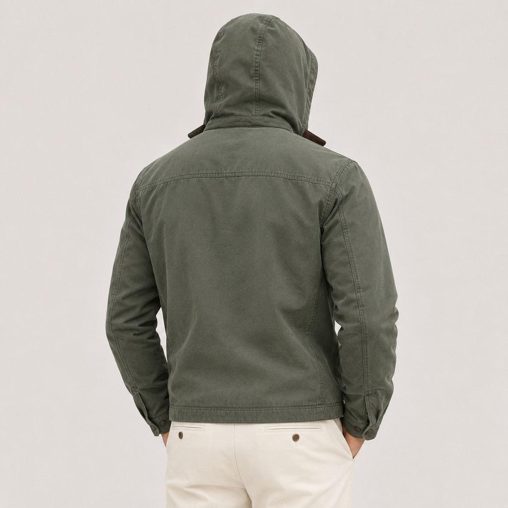 Veste d'hiver chaude à capuche pour homme avec doublure polaire douce 3
