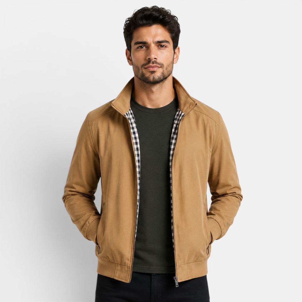 Veste décontractée légère pour homme, respirante et confortable, fermeture éclair sur le devant 0