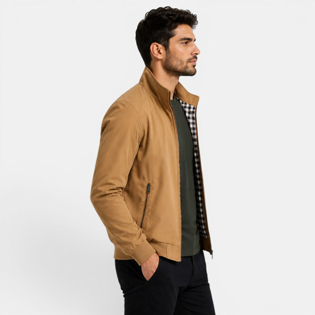 Veste décontractée légère pour homme, respirante et confortable, fermeture éclair sur le devant 1