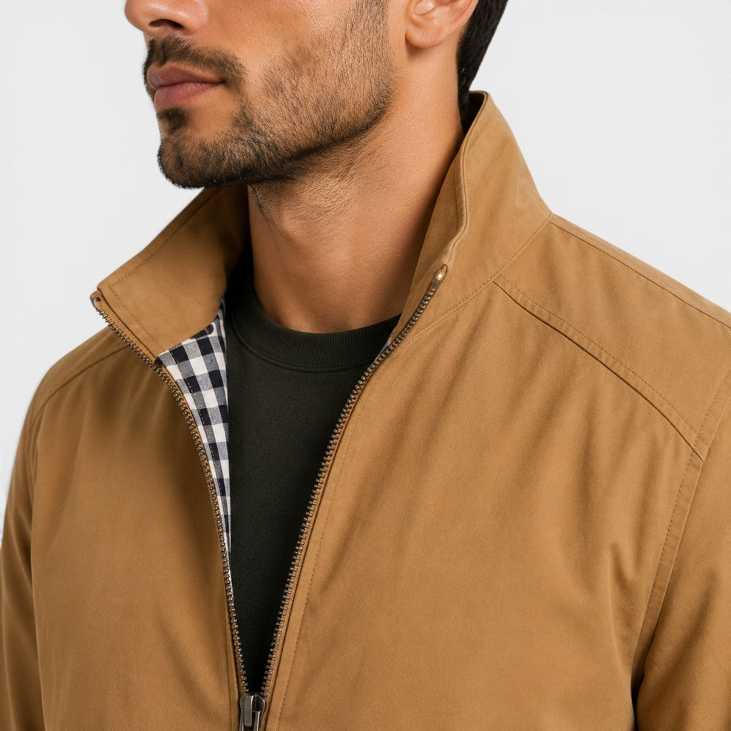 Veste décontractée légère pour homme, respirante et confortable, fermeture éclair sur le devant 3