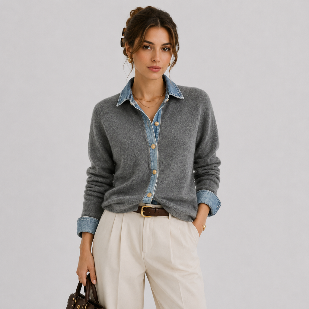 Veste en jean classique à boutons pour femme, vêtement d'extérieur idéal au quotidien 5