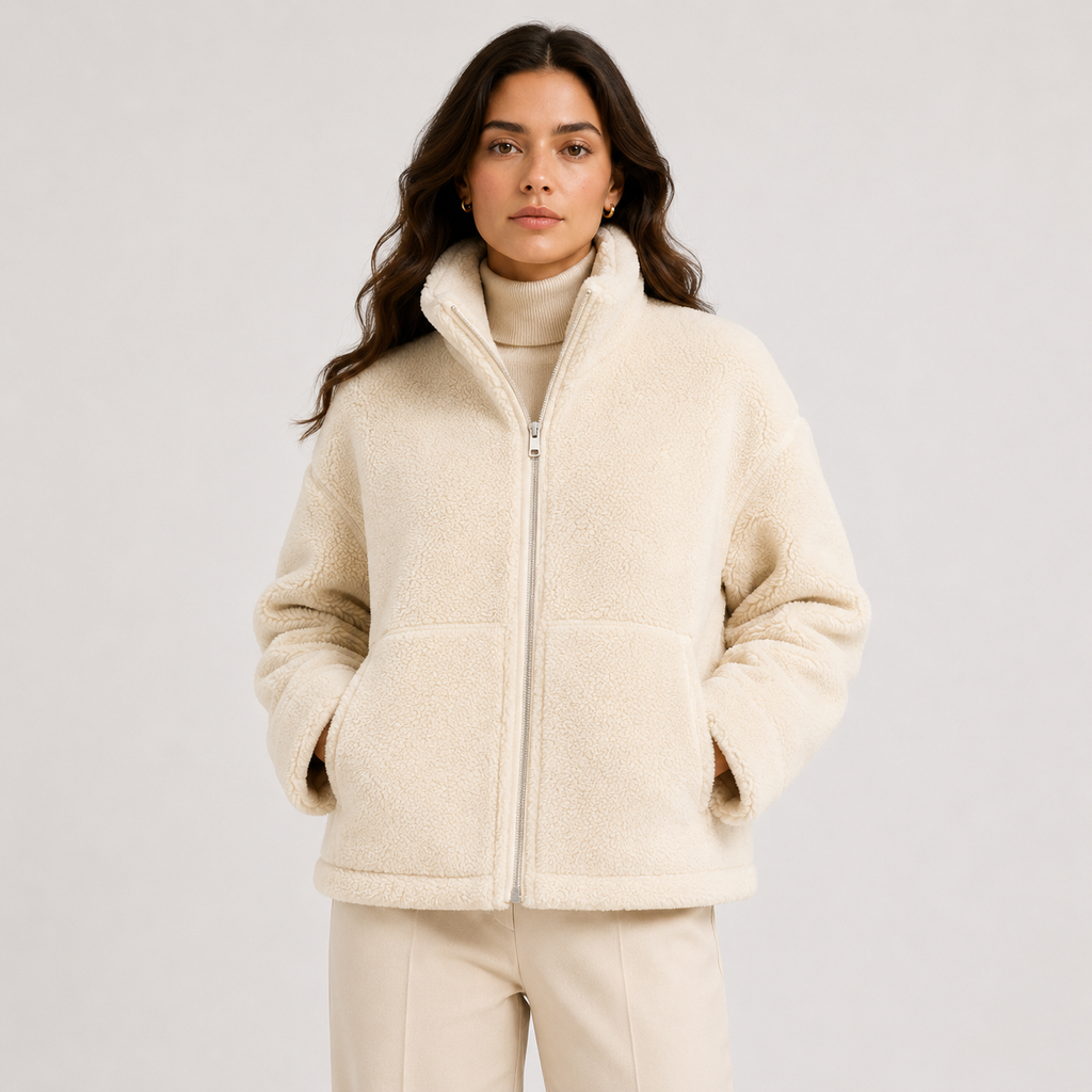 Veste polaire classique pour femme : confort hivernal raffiné 4