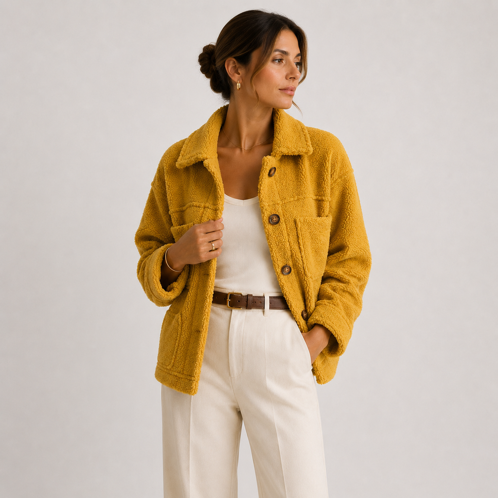 Veste sherpa peluche pour femme, surchemise décontractée, confortable et légère 5