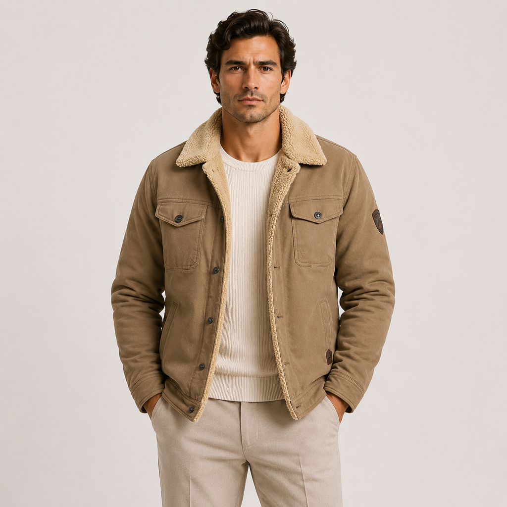 Veste utilitaire doublée en polaire pour homme, manteau d'hiver isolé 0