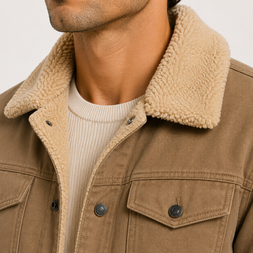 Veste utilitaire doublée en polaire pour homme, manteau d'hiver isolé 2