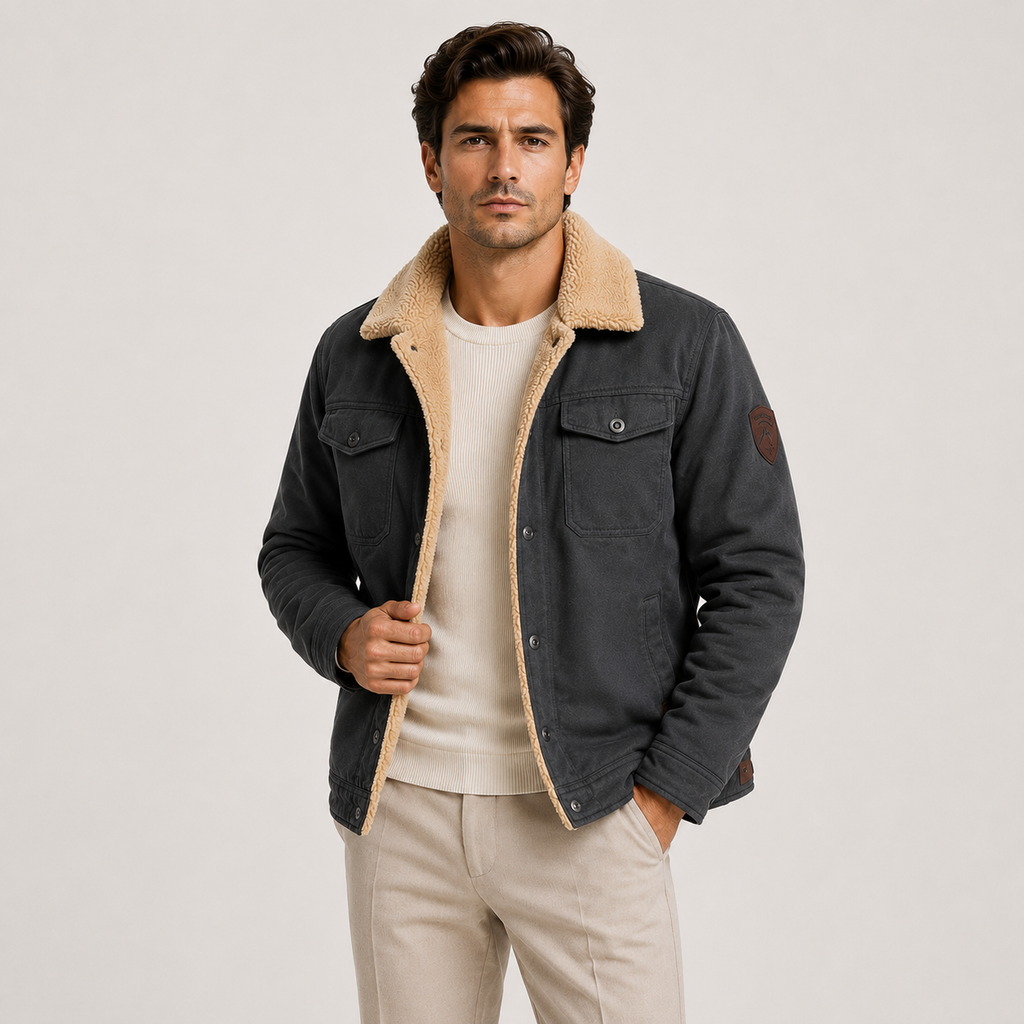 Veste utilitaire doublée en polaire pour homme, manteau d'hiver isolé 6